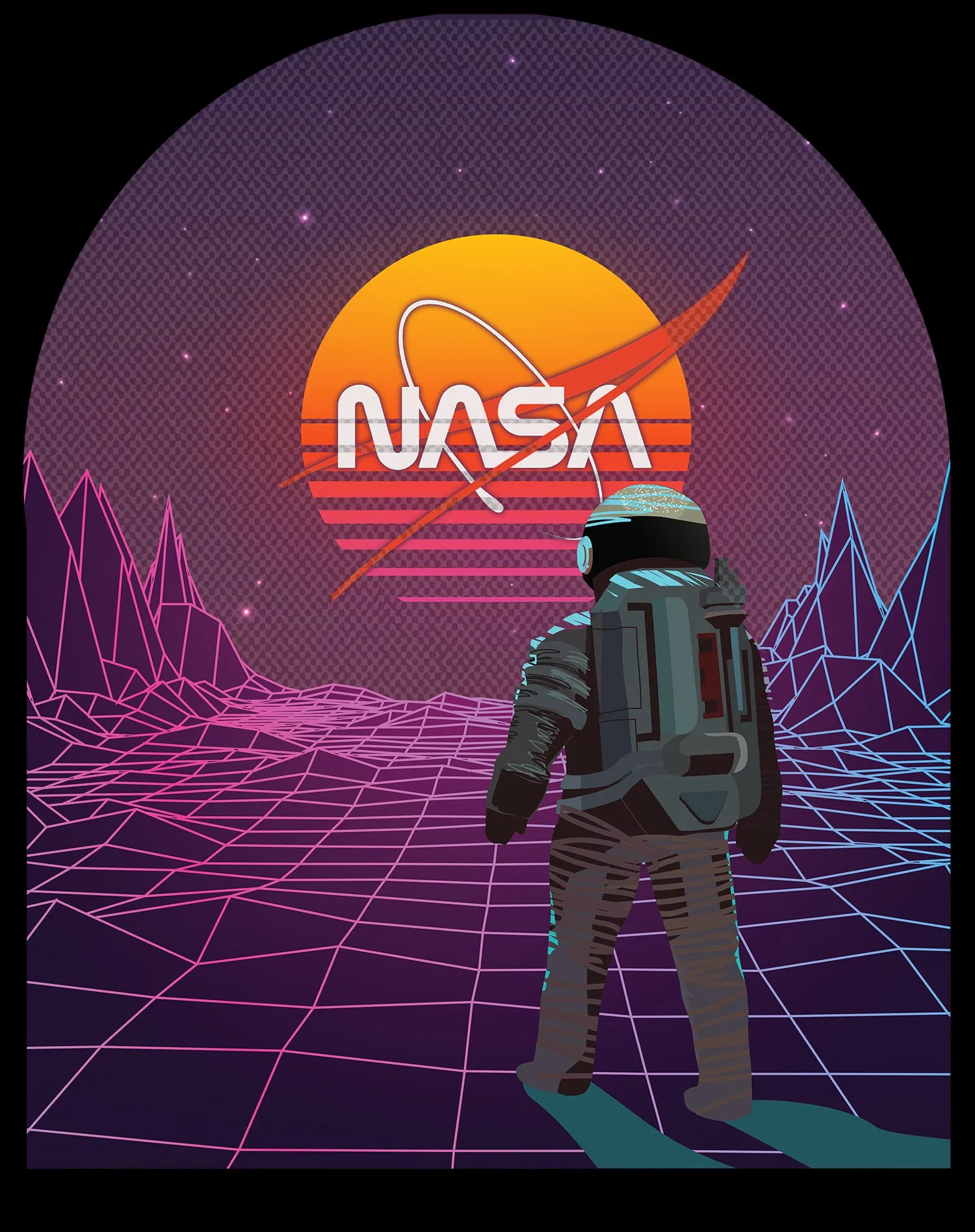 Science Space NASA Astronaut Synthwave Retro 80s Nerd Geek Official Unisex Sweatshirt