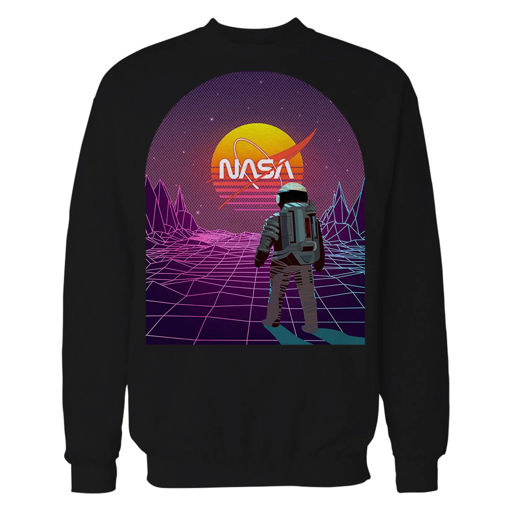 Science Space NASA Astronaut Synthwave Retro 80s Nerd Geek Official Unisex Sweatshirt