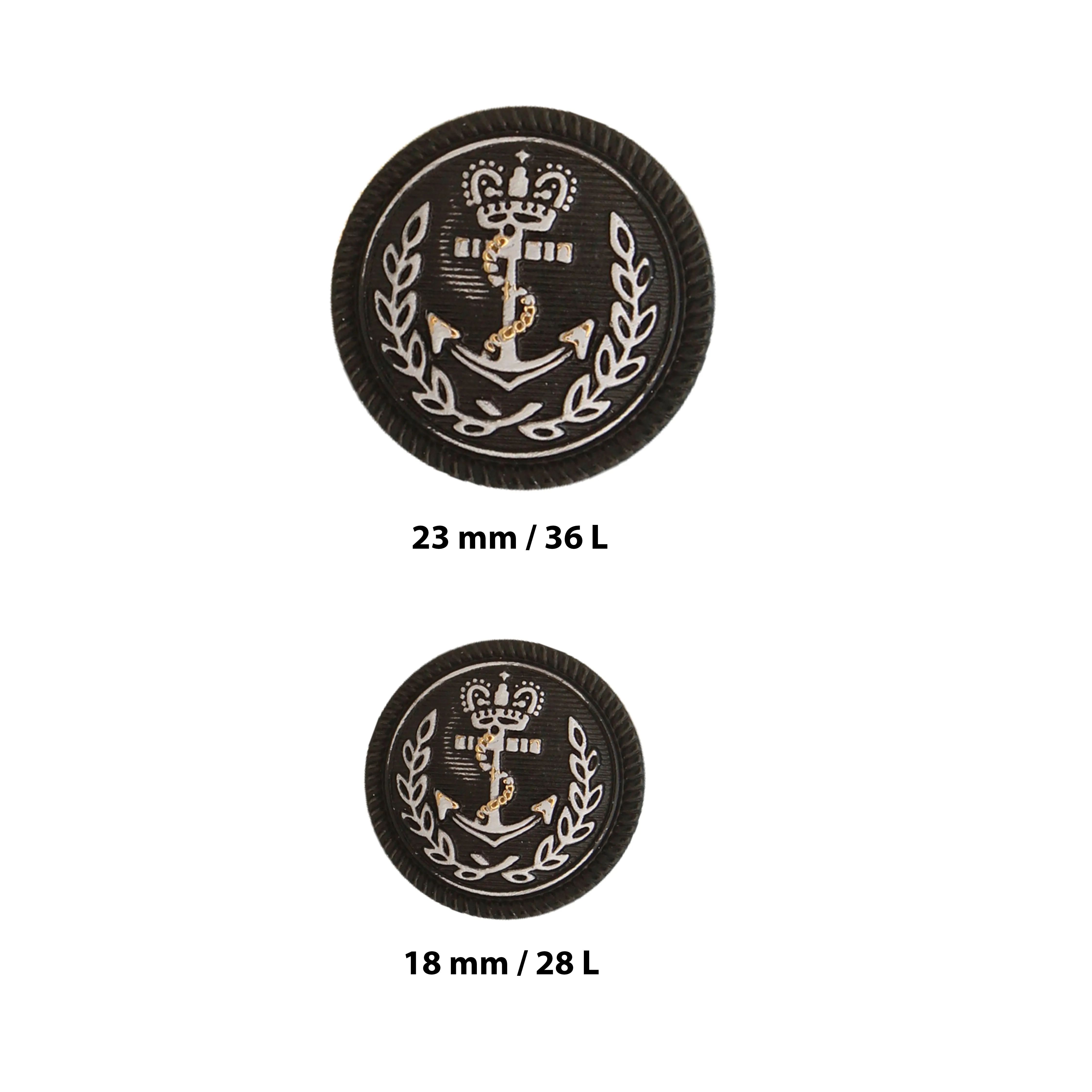 Seafaring Symbol Anchor Design Gold Metal Buttons(7 Big   7 Small)