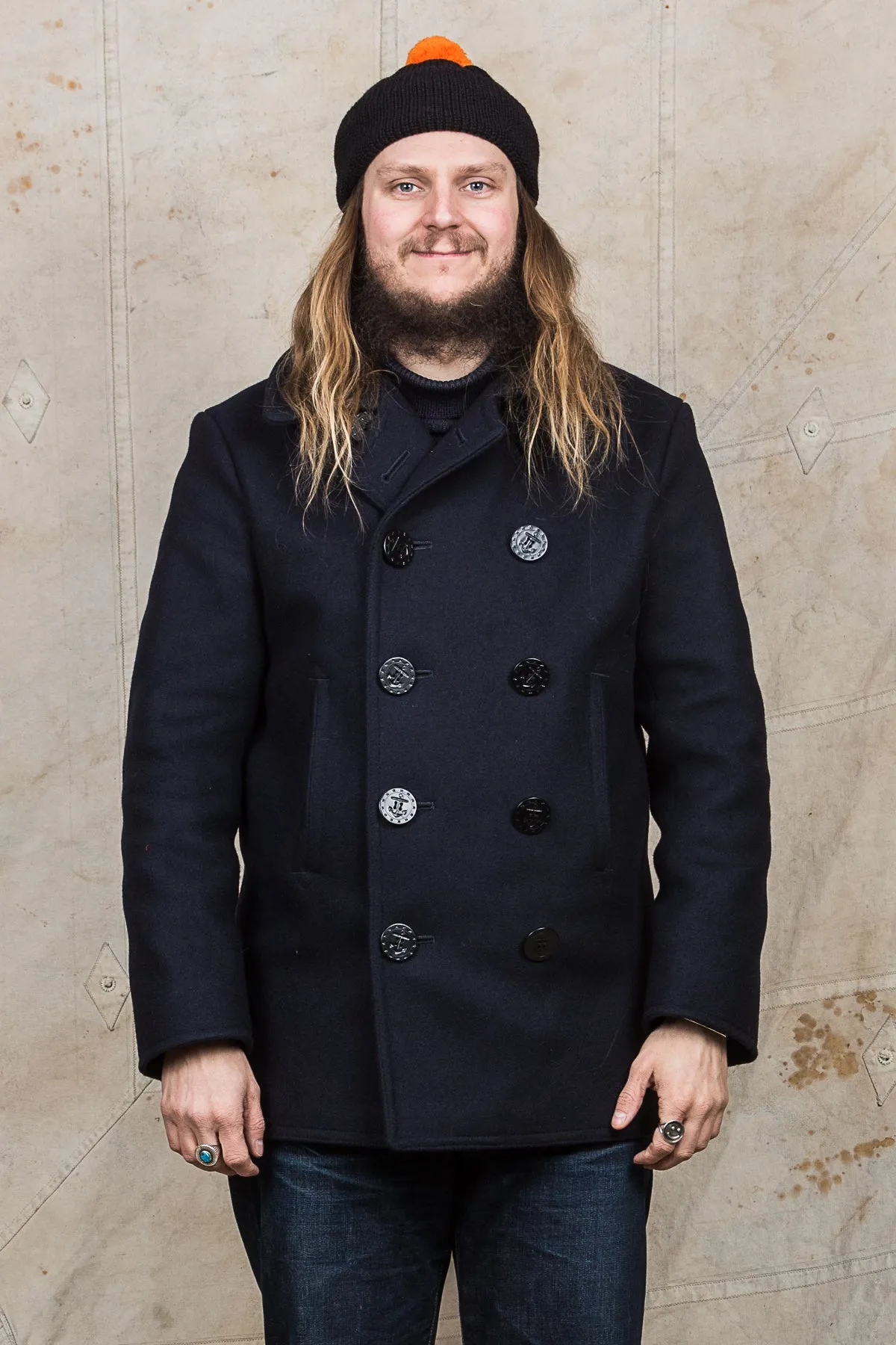 Second Hand Buzz Rickson's U.S. NAVY Wool Pea Coat Size 42