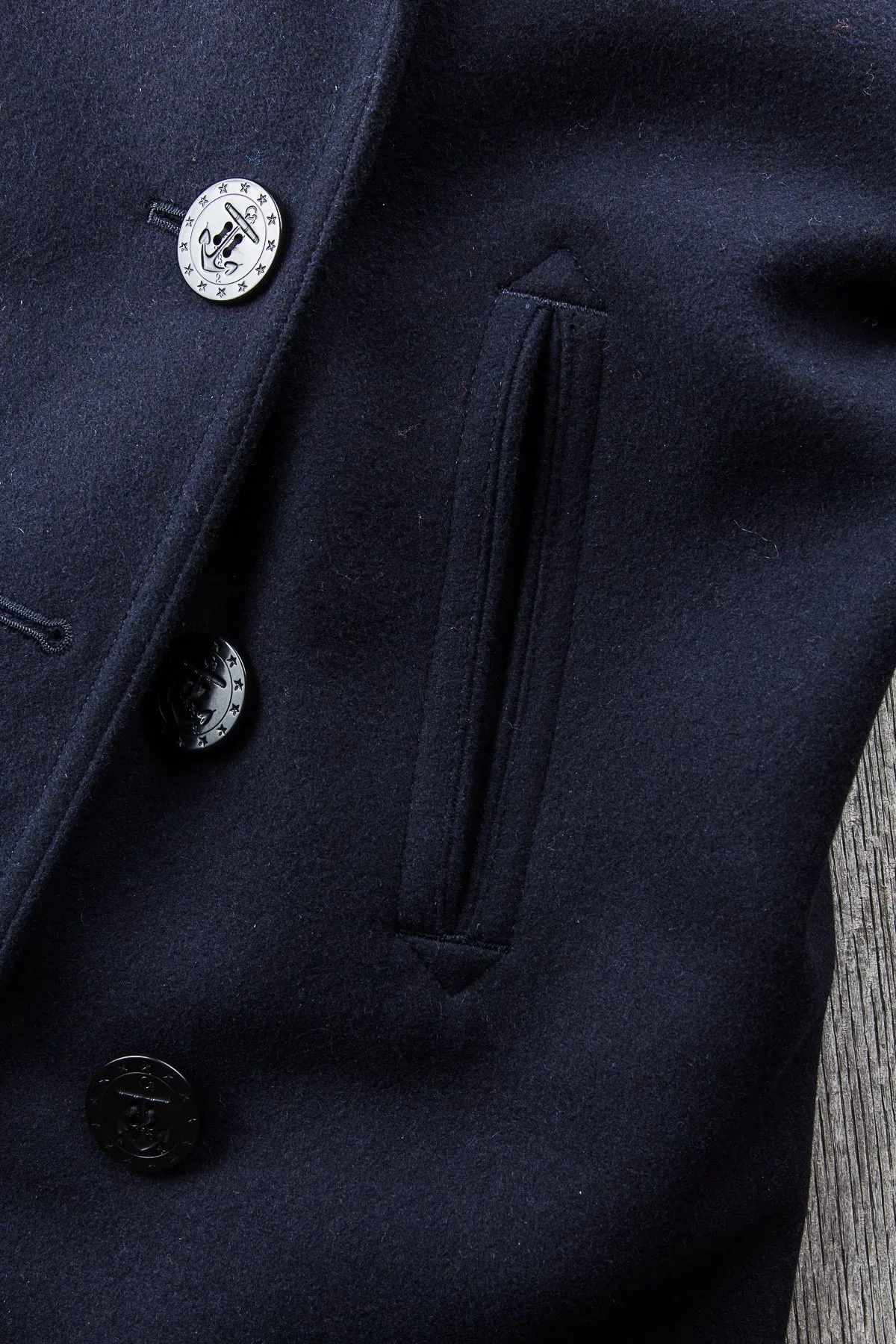 Second Hand Buzz Rickson's U.S. NAVY Wool Pea Coat Size 42