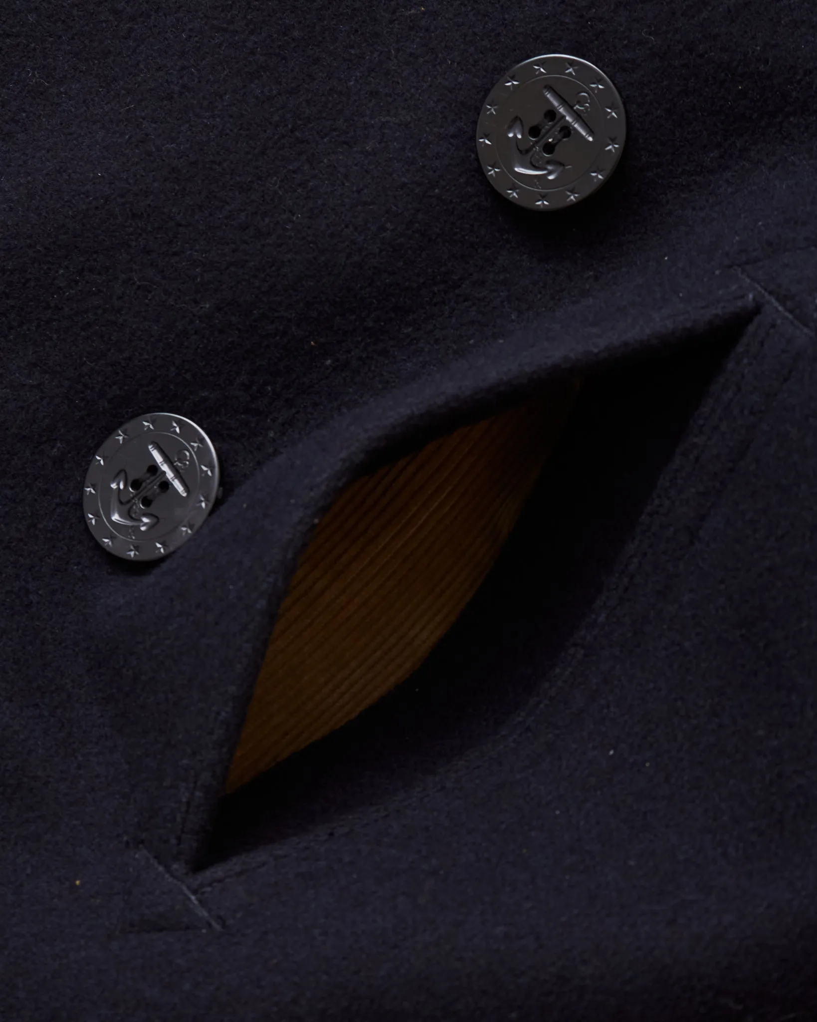 Second Hand Buzz Rickson's U.S. Navy Wool Pea Coat Size 42