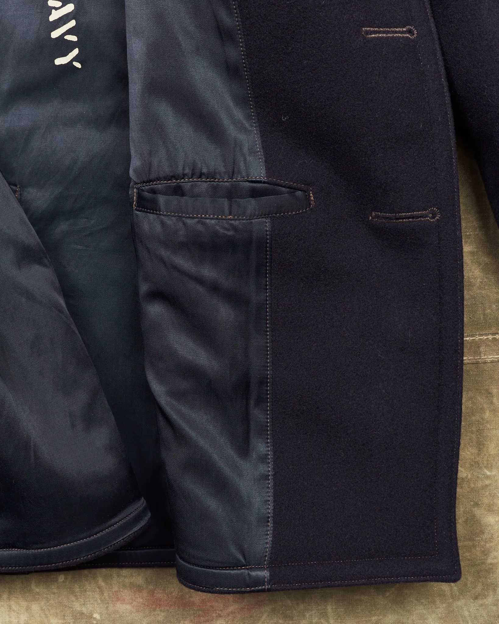 Second Hand Freewheelers 1931013 1930s Model U.S. Navy Overcoat Size 42