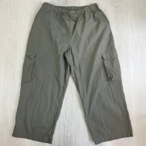 Seed Heritage Womens Lightweight Wide Leg Cargo Parachute Pants Size 14