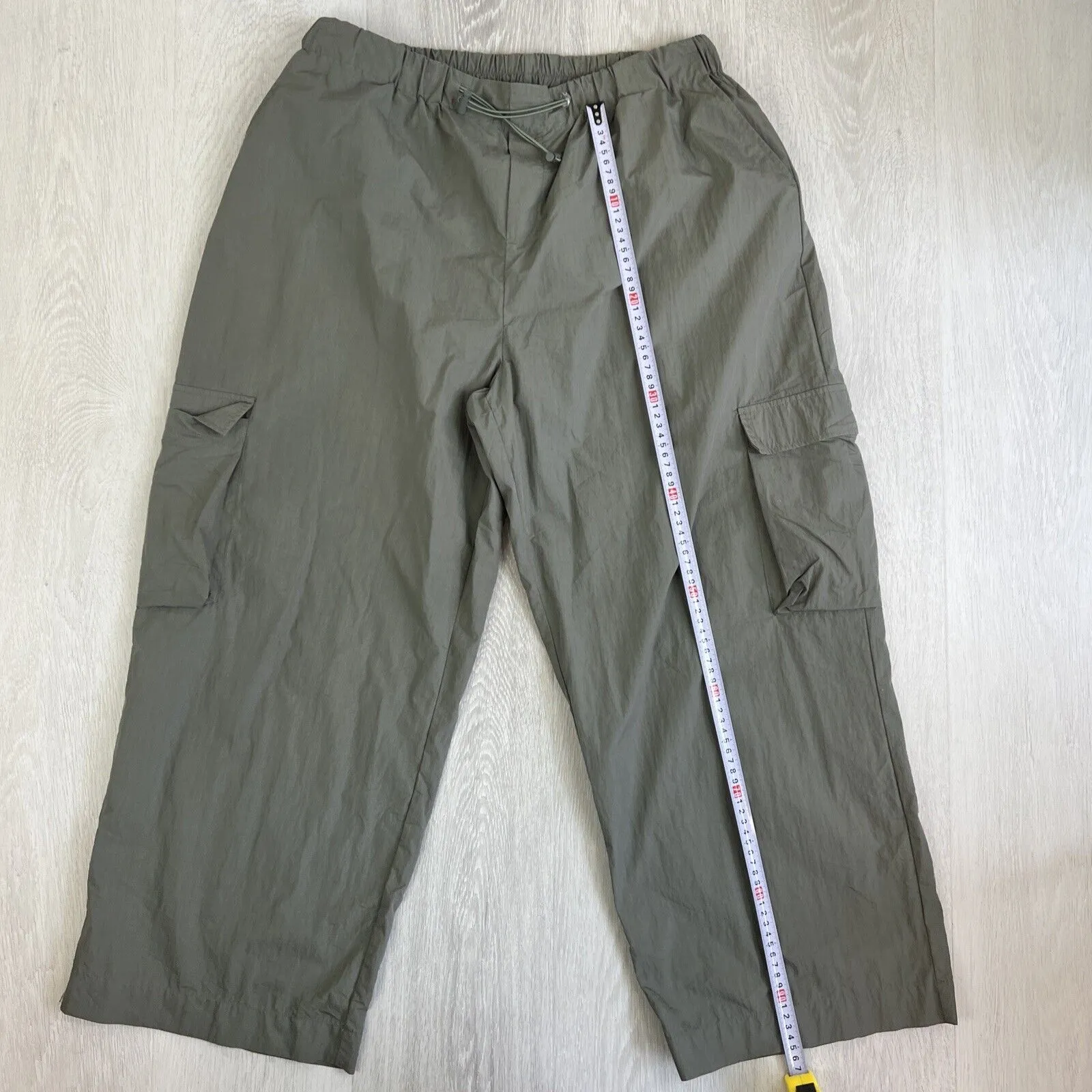 Seed Heritage Womens Lightweight Wide Leg Cargo Parachute Pants Size 14