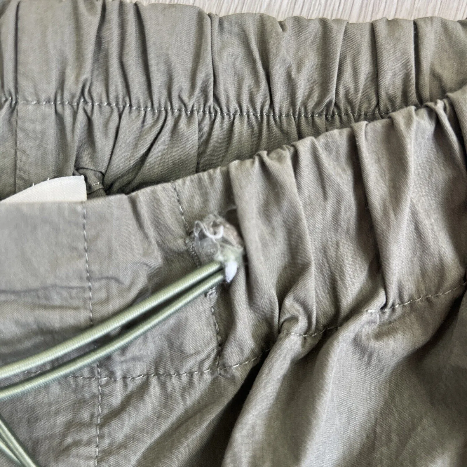 Seed Heritage Womens Lightweight Wide Leg Cargo Parachute Pants Size 14