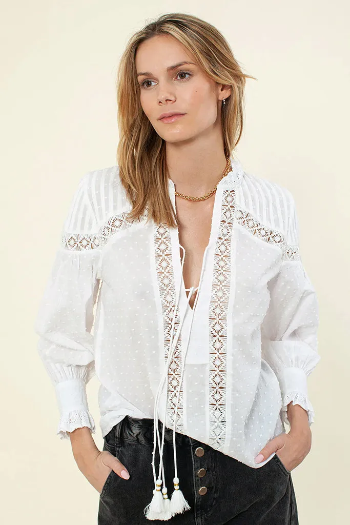 Selena Solid Top in White