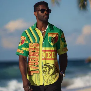 Senegal Soccer Hawaiian Shirt Lions of Teranga Football - Road To Champion DT03