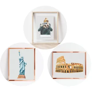 Set of 3 Cross Stitch Pattern, Instant PDF Download, Travel Design, Embroidery Tutorial, Counted Stitch Pattern, Modern Wall Art, DIY Decor