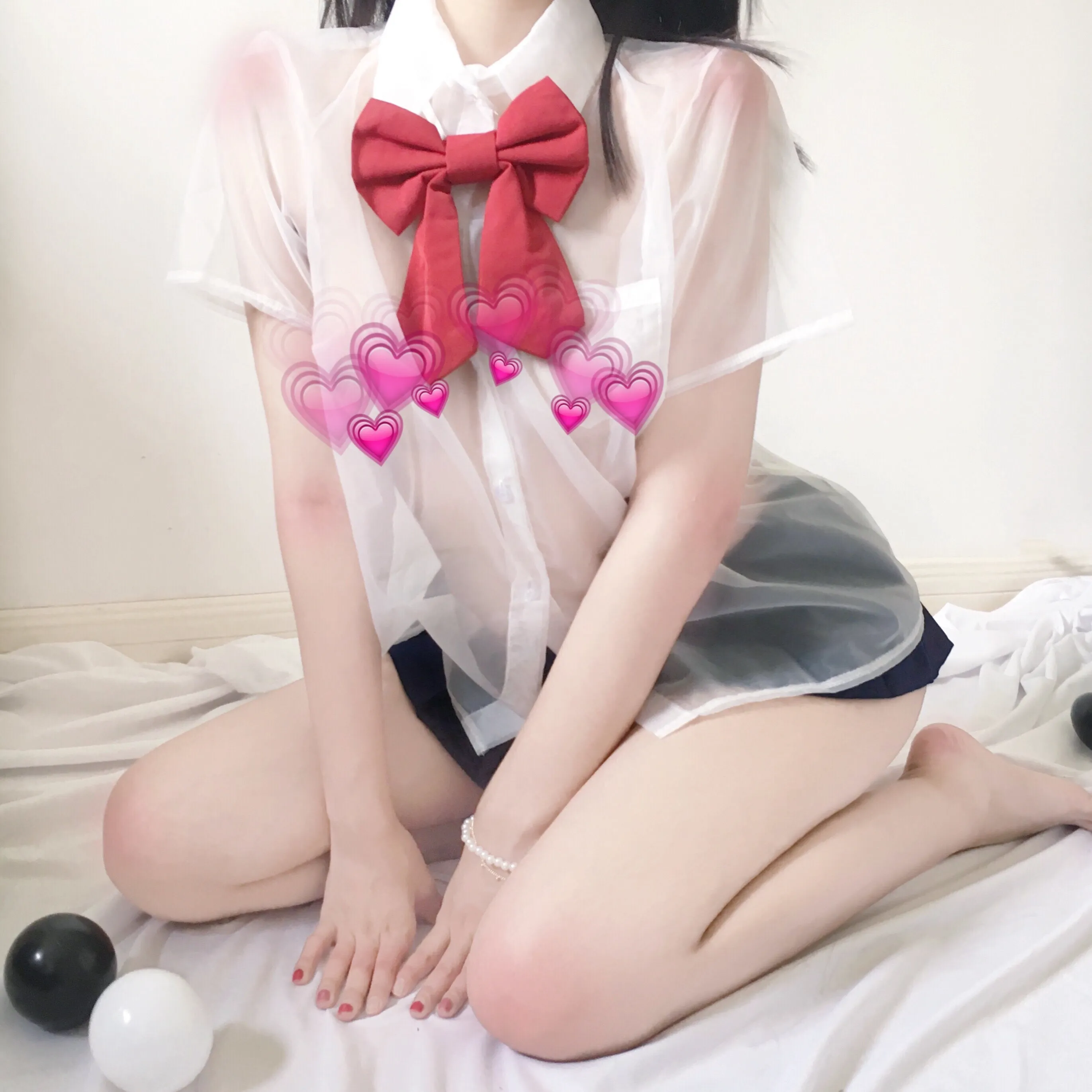 Sexy student top   pleated skirt uniform set yc22376