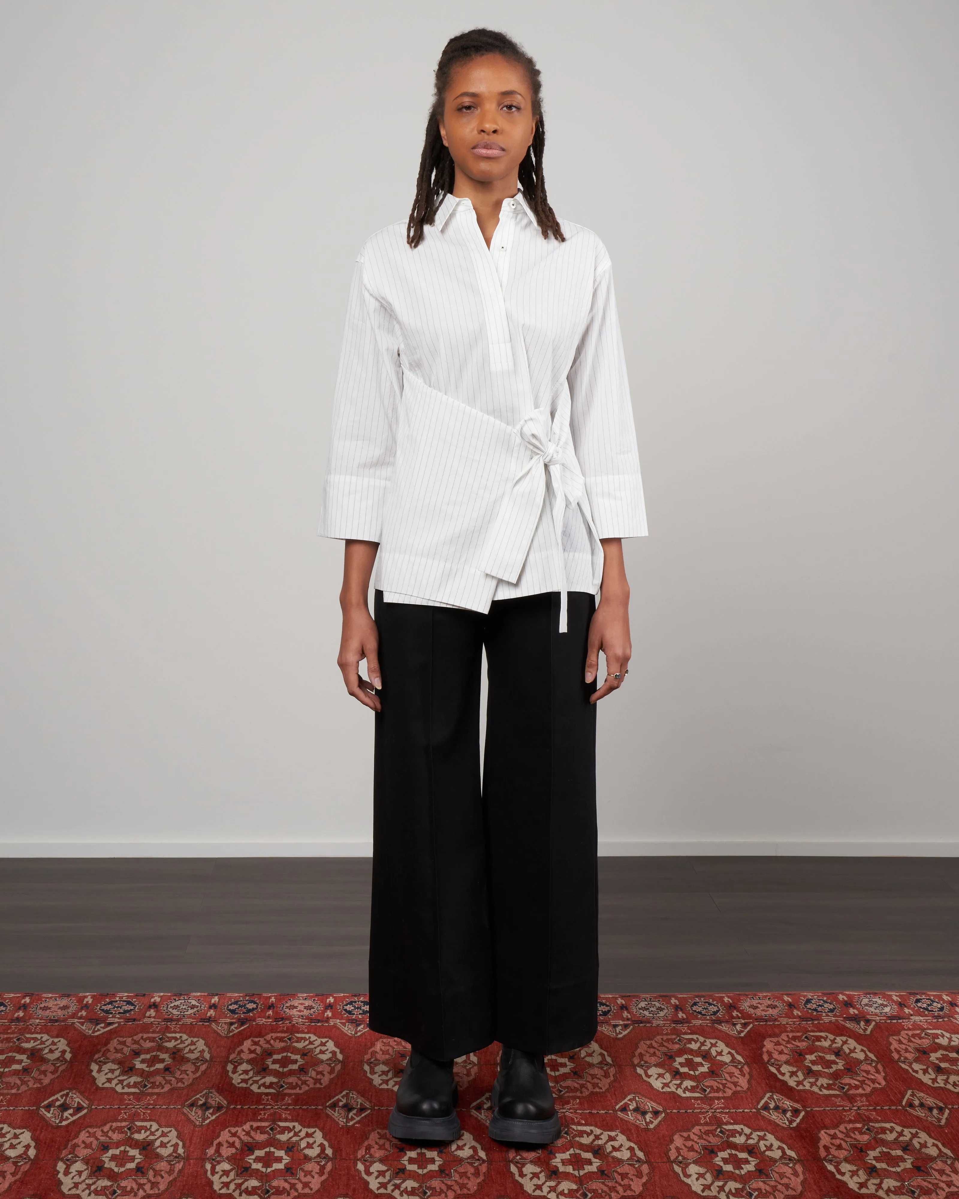 shirt - navy / white