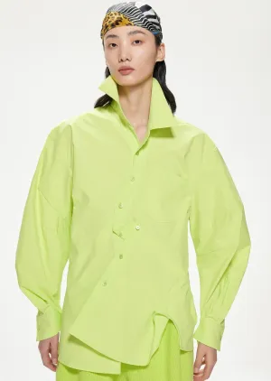 Shirts / JNBY Loose Fit Asymmetric Turndown CollarLong Sleeve Shirt