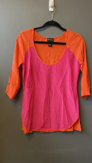 Silk Colorblock Blouse