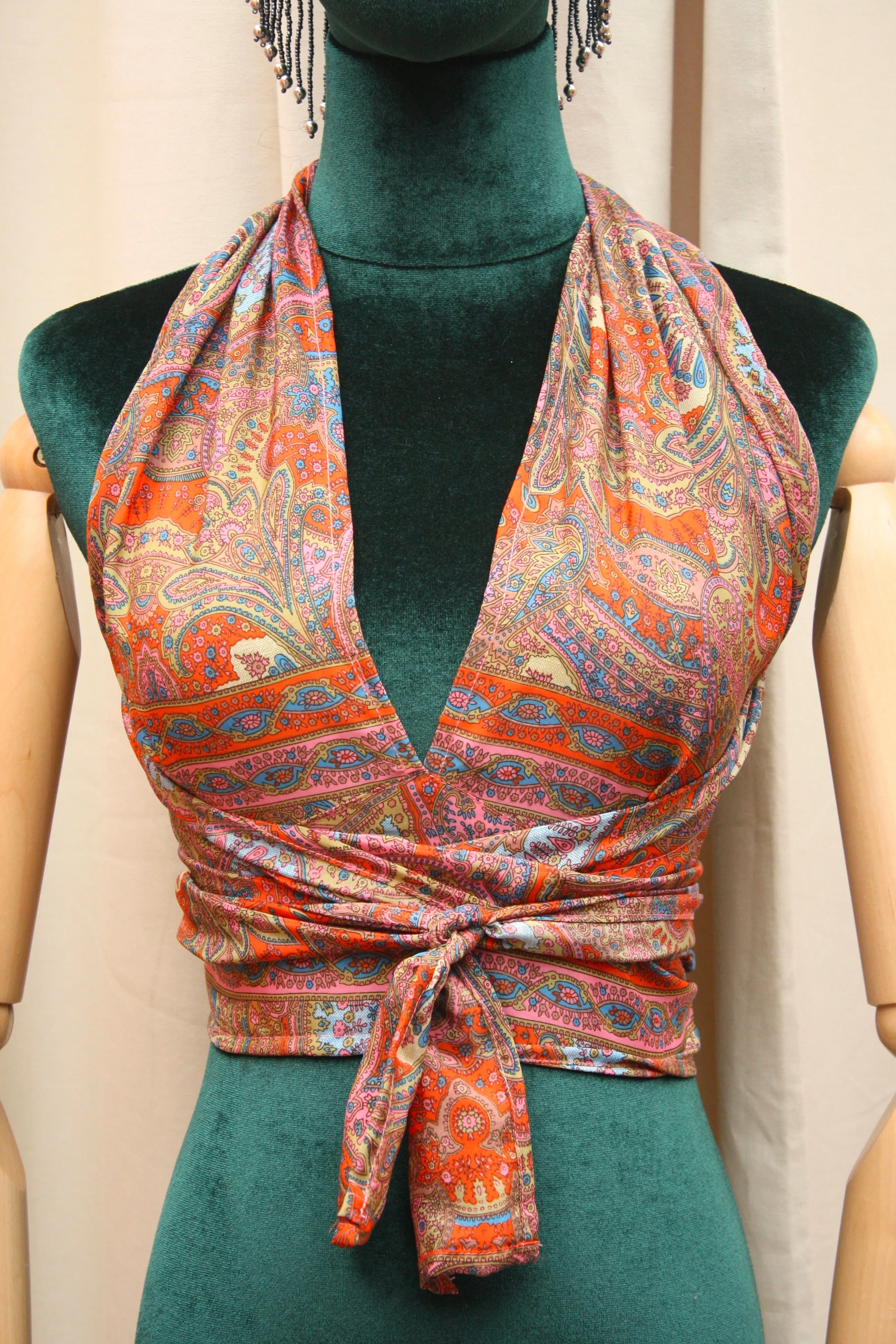 Silk Multi-Way Halter Top