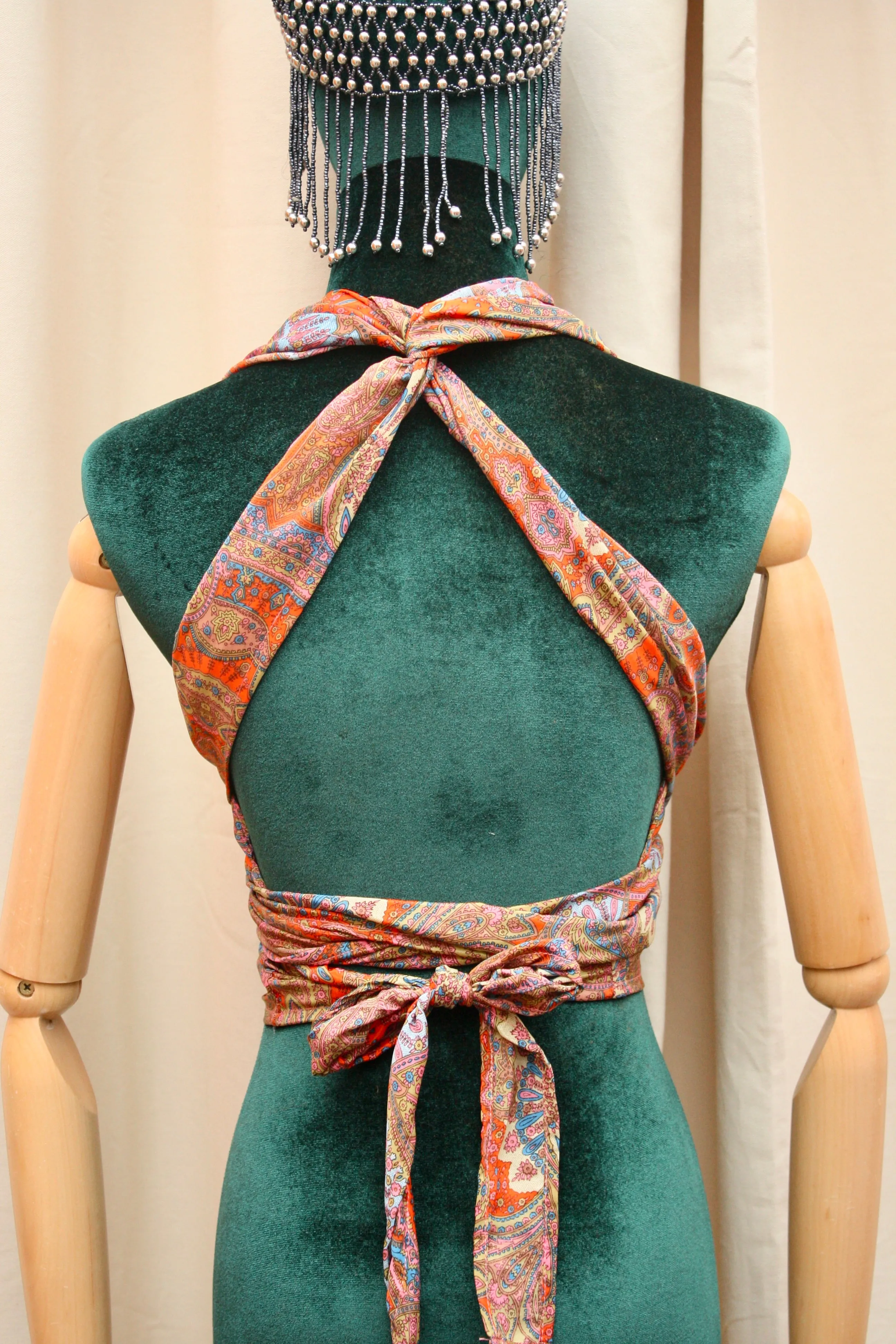 Silk Multi-Way Halter Top