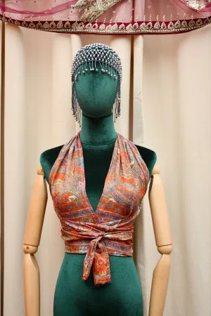 Silk Multi-Way Halter Top