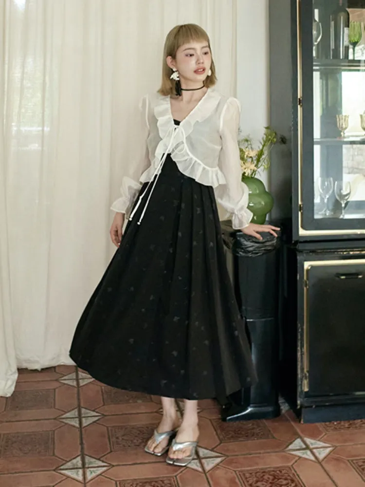 silk short lace sunscreen cardigan