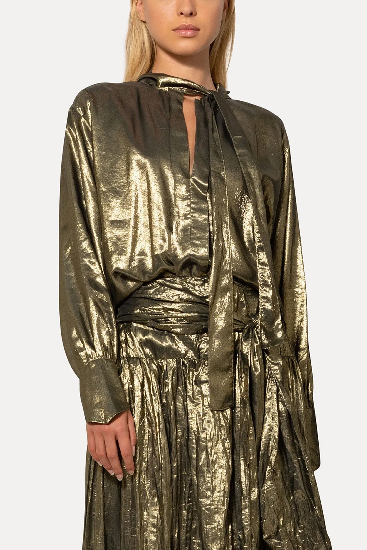 Silk Viscose Lurex Shirt