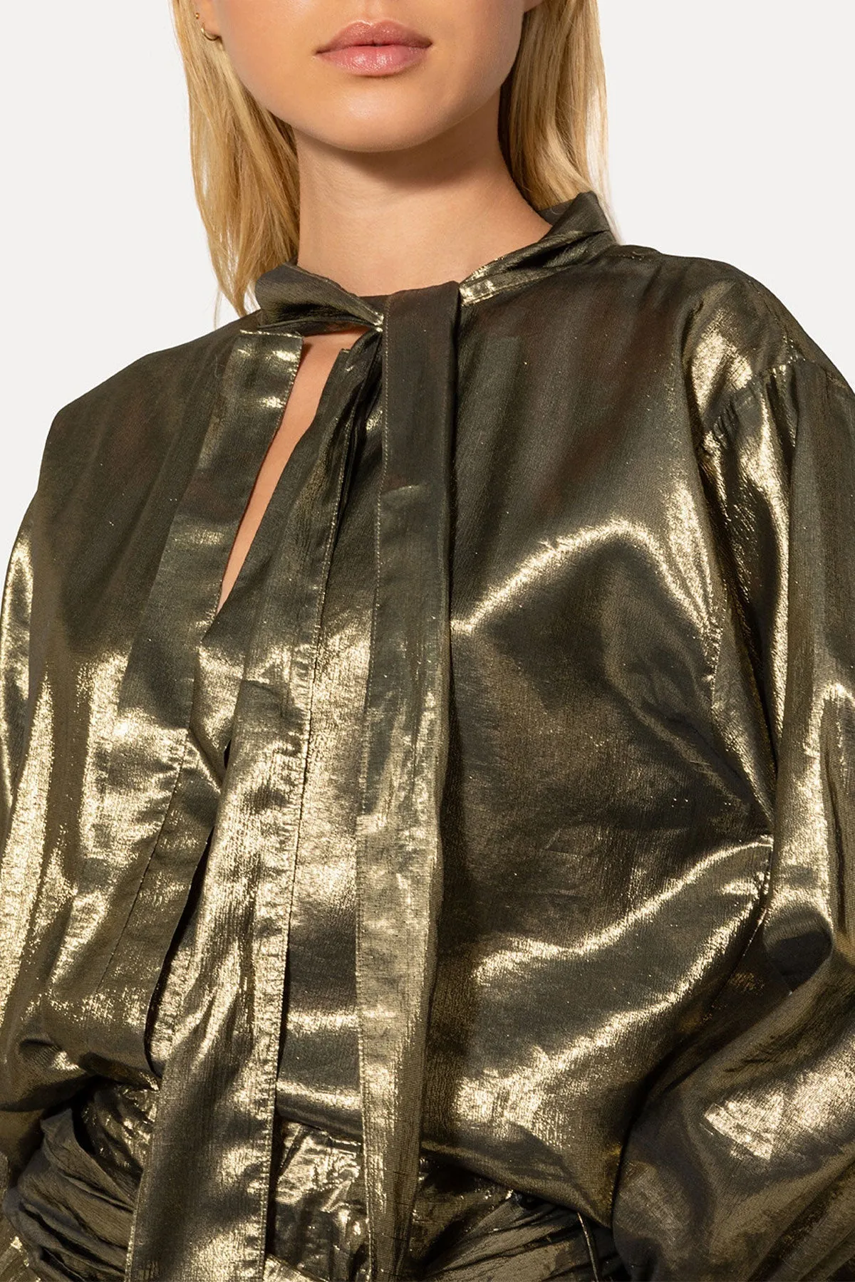 Silk Viscose Lurex Shirt
