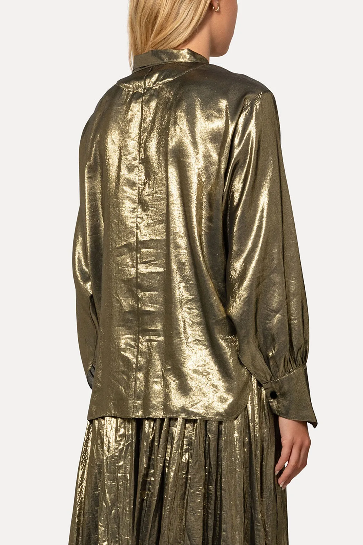 Silk Viscose Lurex Shirt