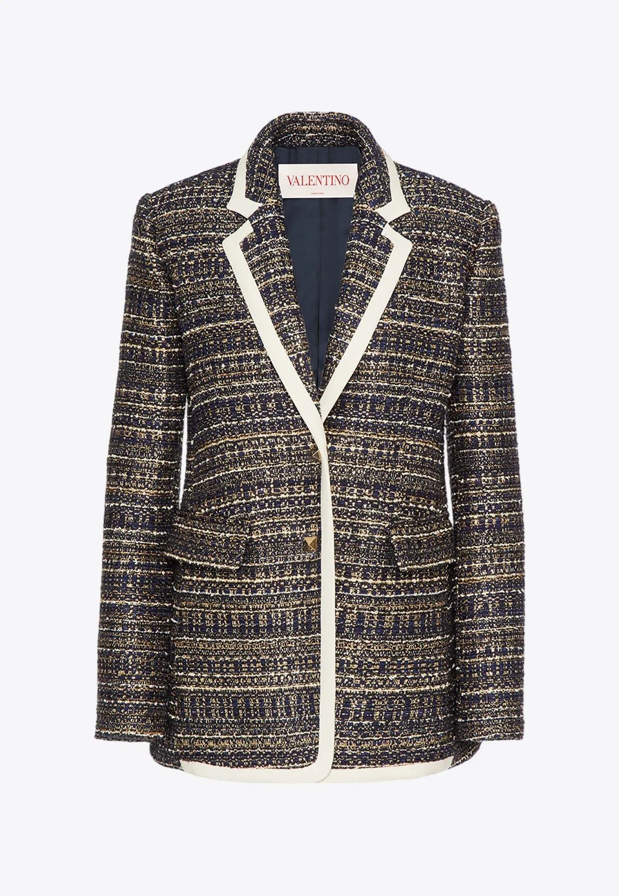 Single-Breasted Tweed Blazer