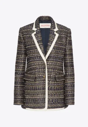 Single-Breasted Tweed Blazer