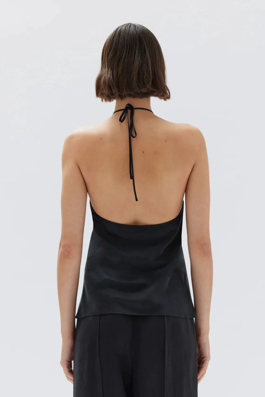 Skylar Silk Top Black
