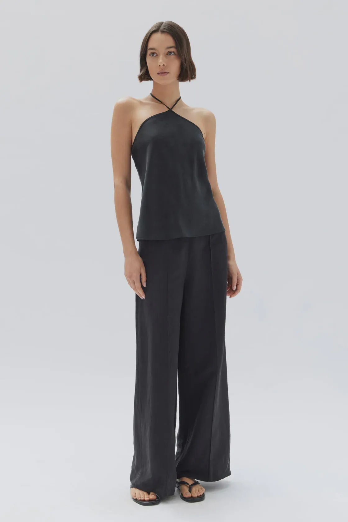Skylar Silk Top Black