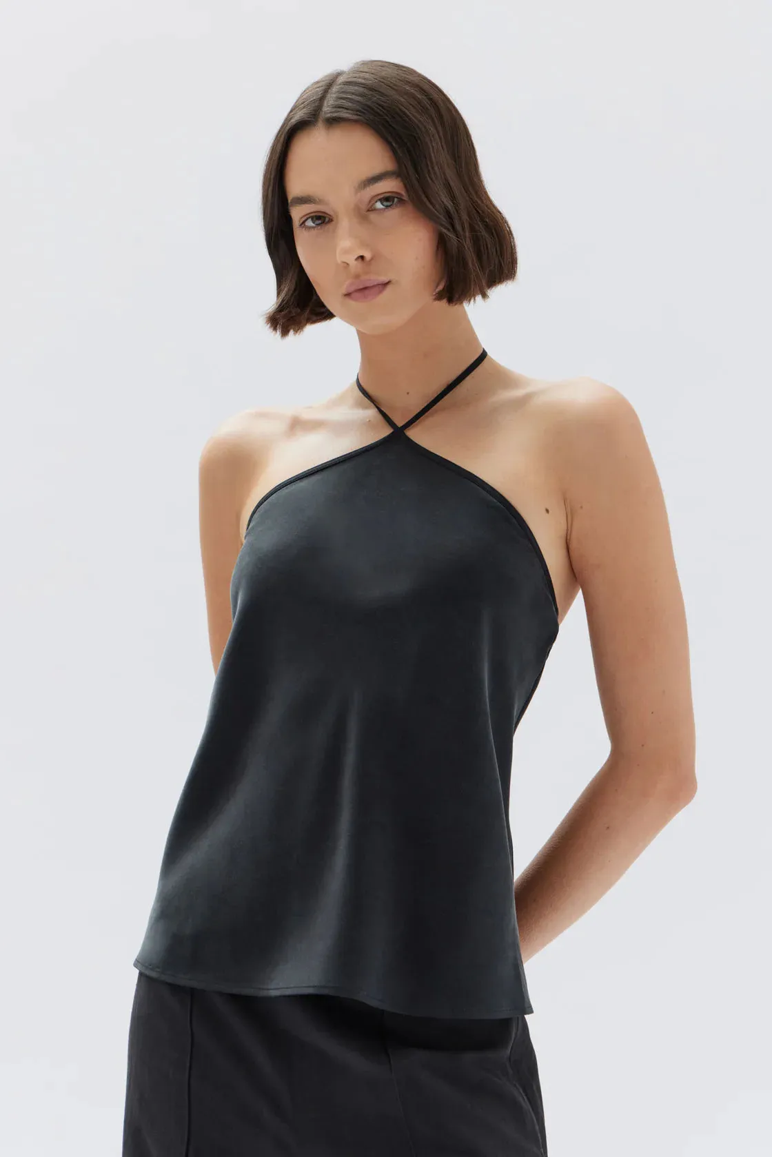 Skylar Silk Top Black