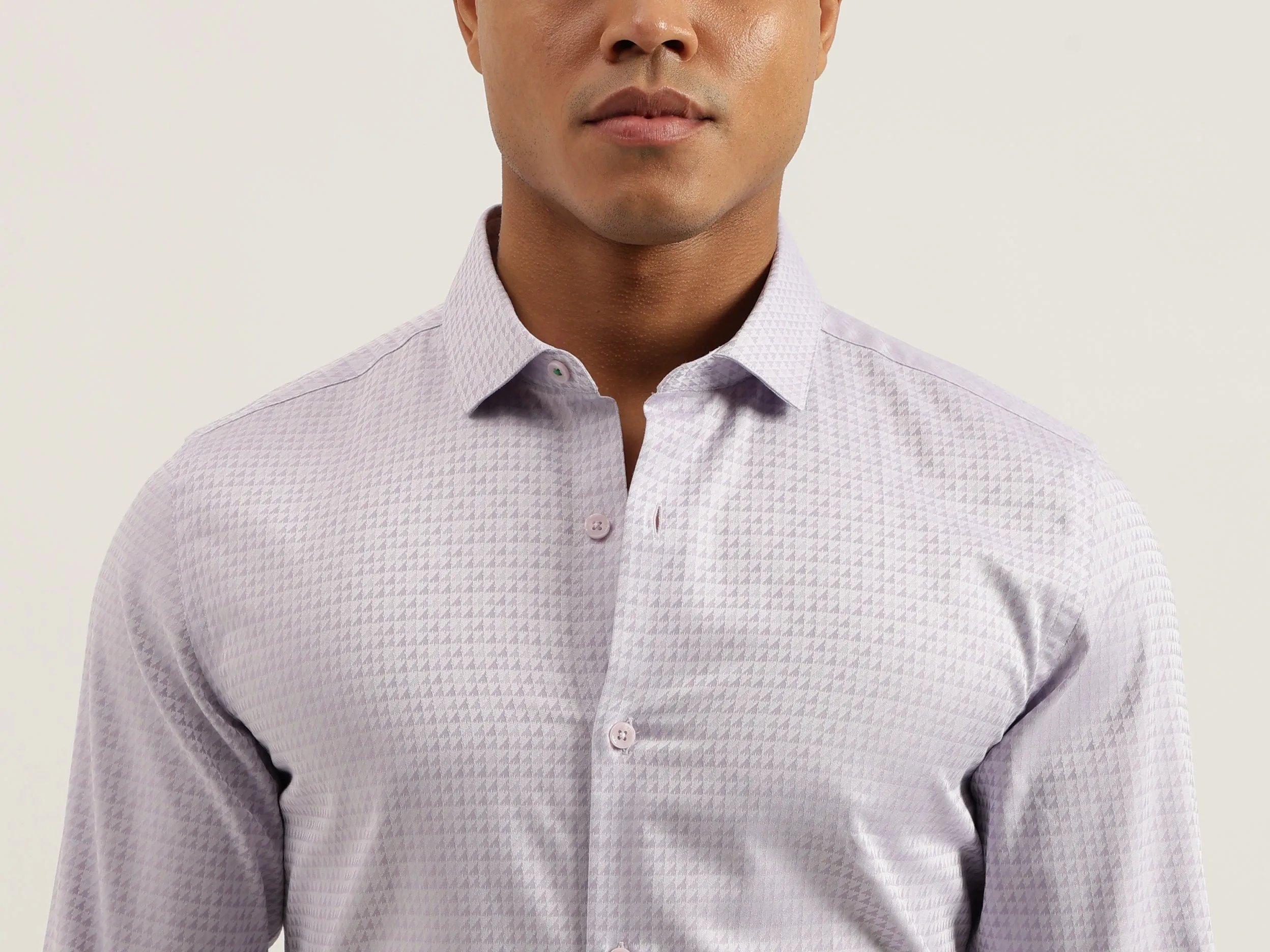 Slim Fit Cut Away Printed Shirts
