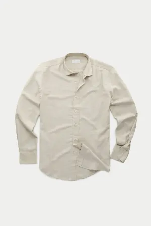 Slim Long Sleeve Cotton Shirt Salvia
