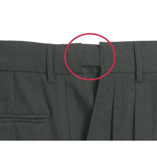 Smitty Heather Grey Pleated Expander Waistband Umpire Pants