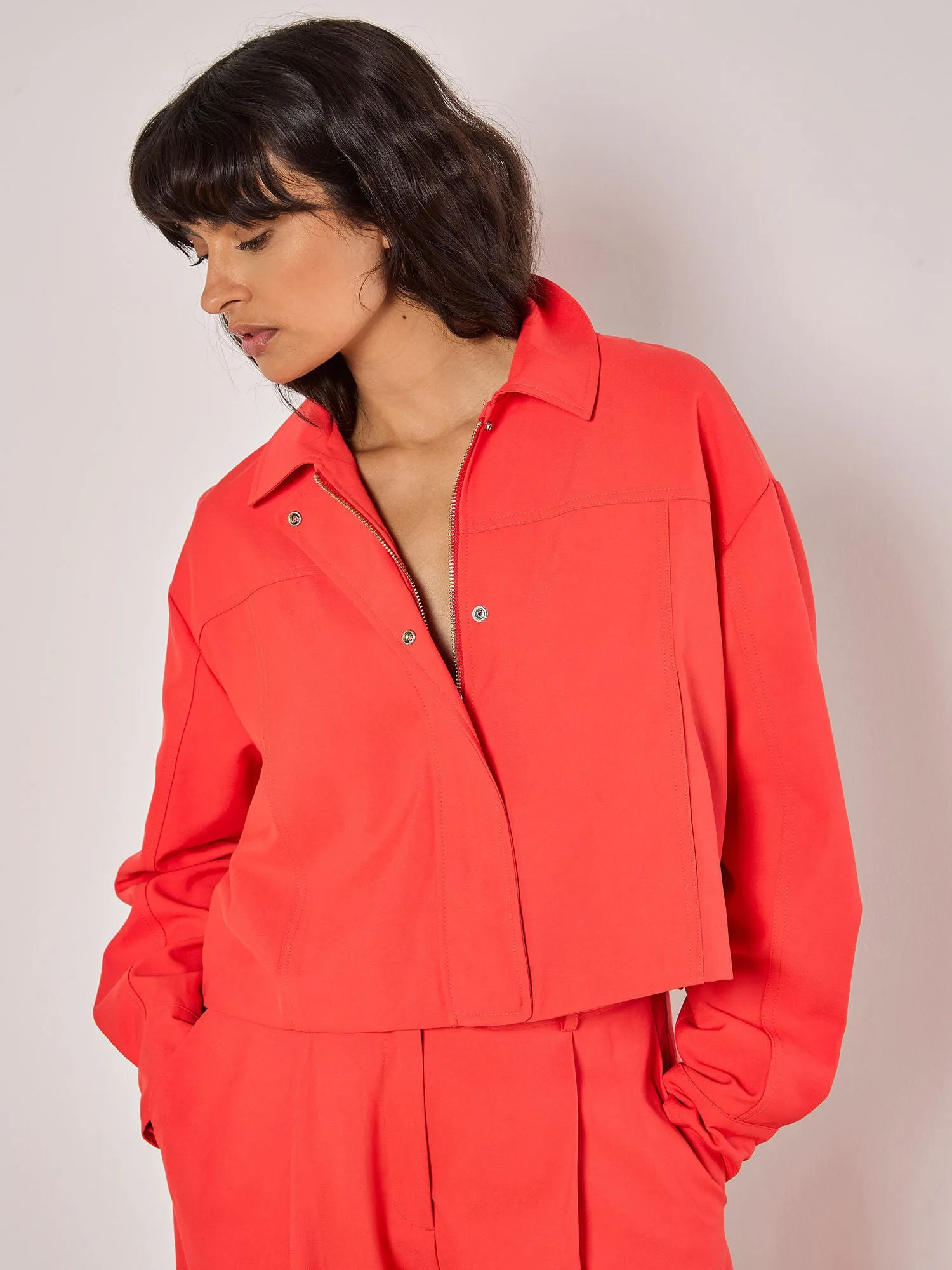 Soft Tailored Cropped Jacket