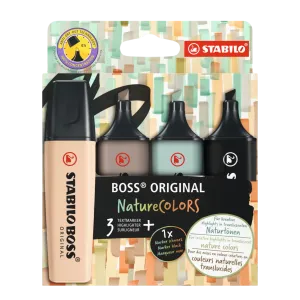 Stabilo Boss Original Naturecolors Highlighters 4pc Set