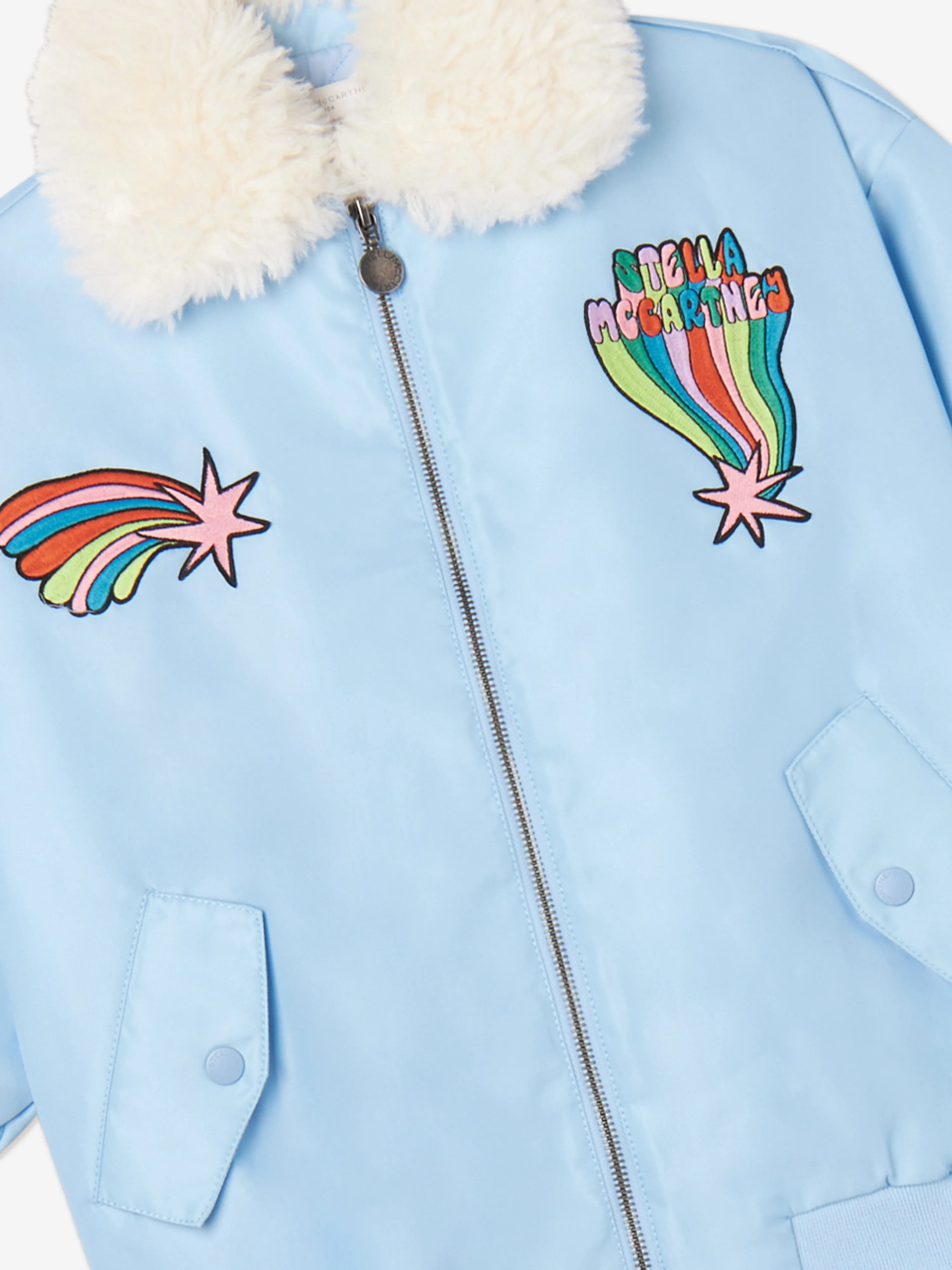 Stella McCartney Girls Zip Up Jacket in Blue