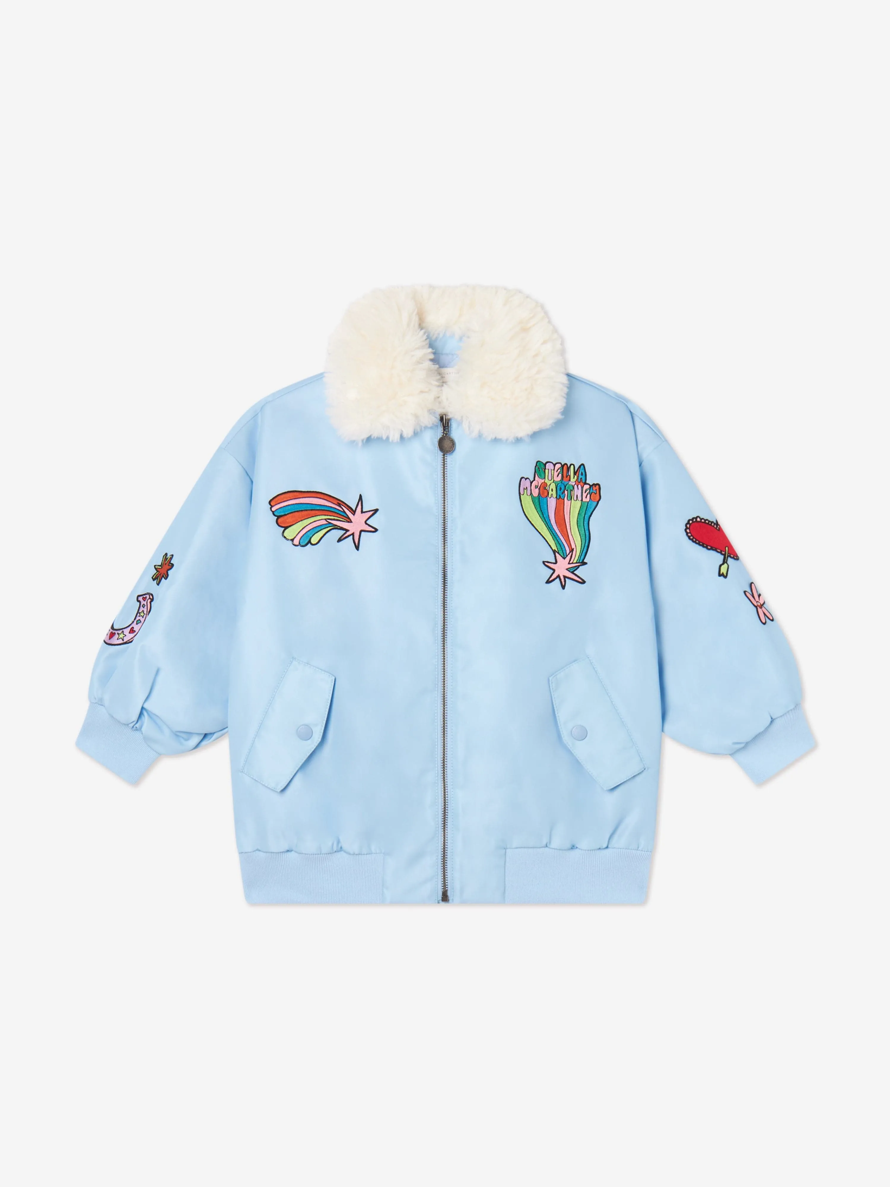 Stella McCartney Girls Zip Up Jacket in Blue