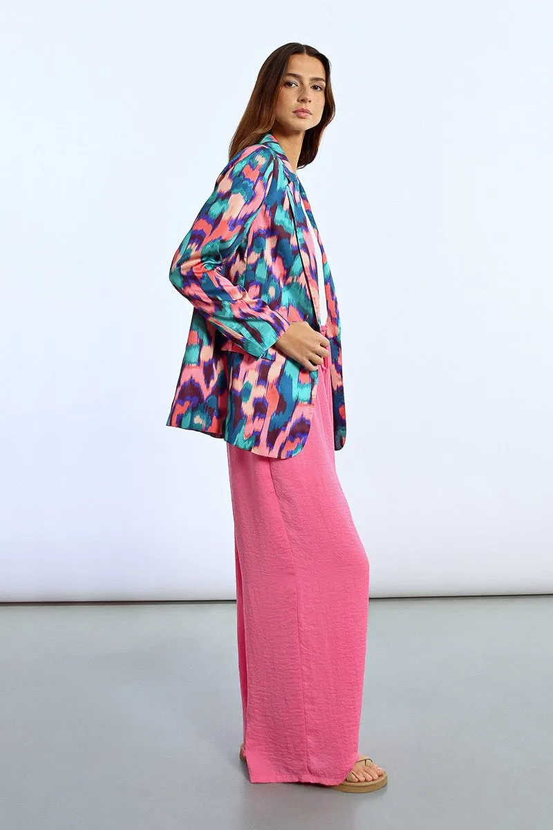 STRAIGHT BLAZER, PRINTED