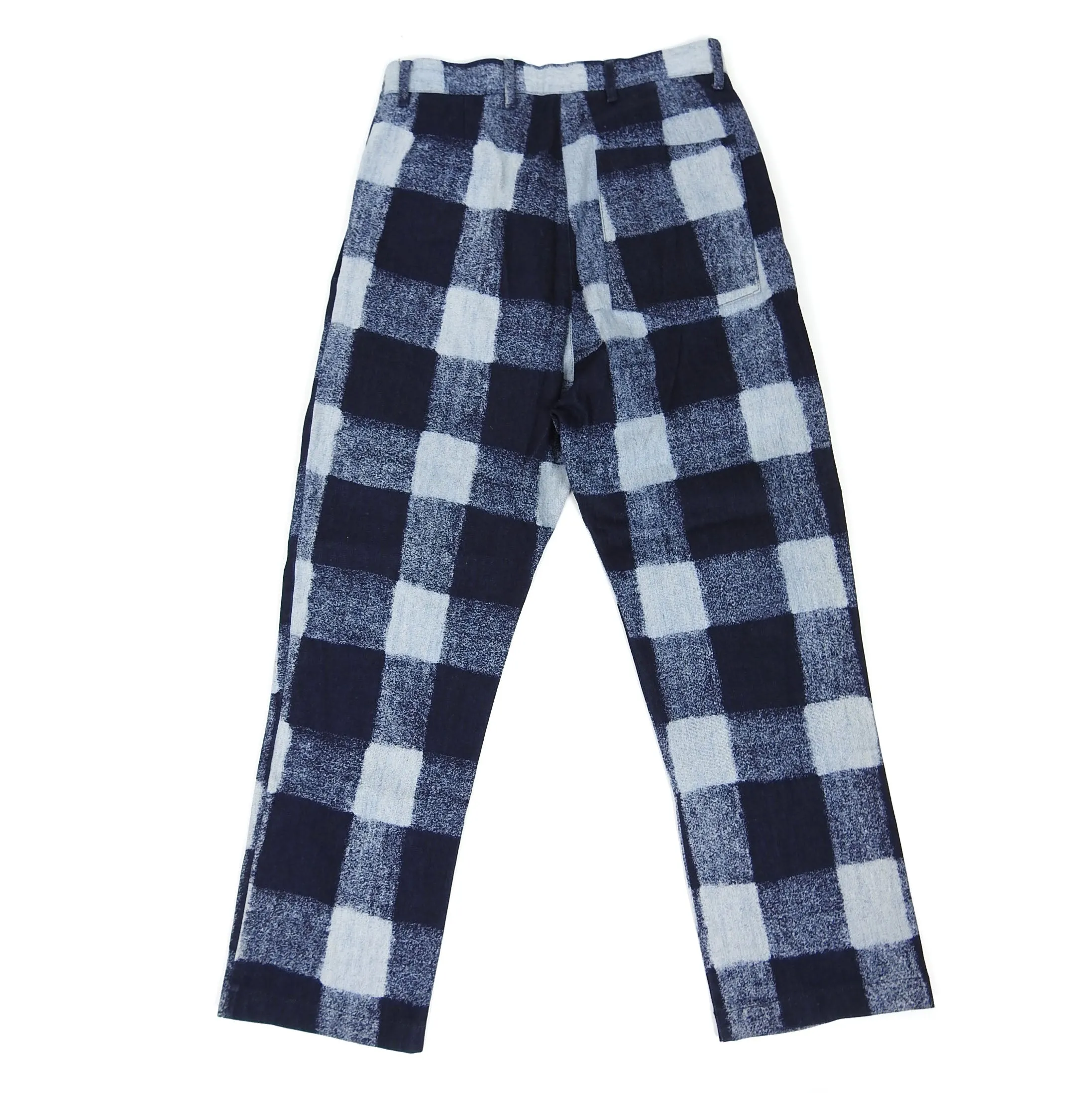 Sunnei Check Pleated Pants Navy Small