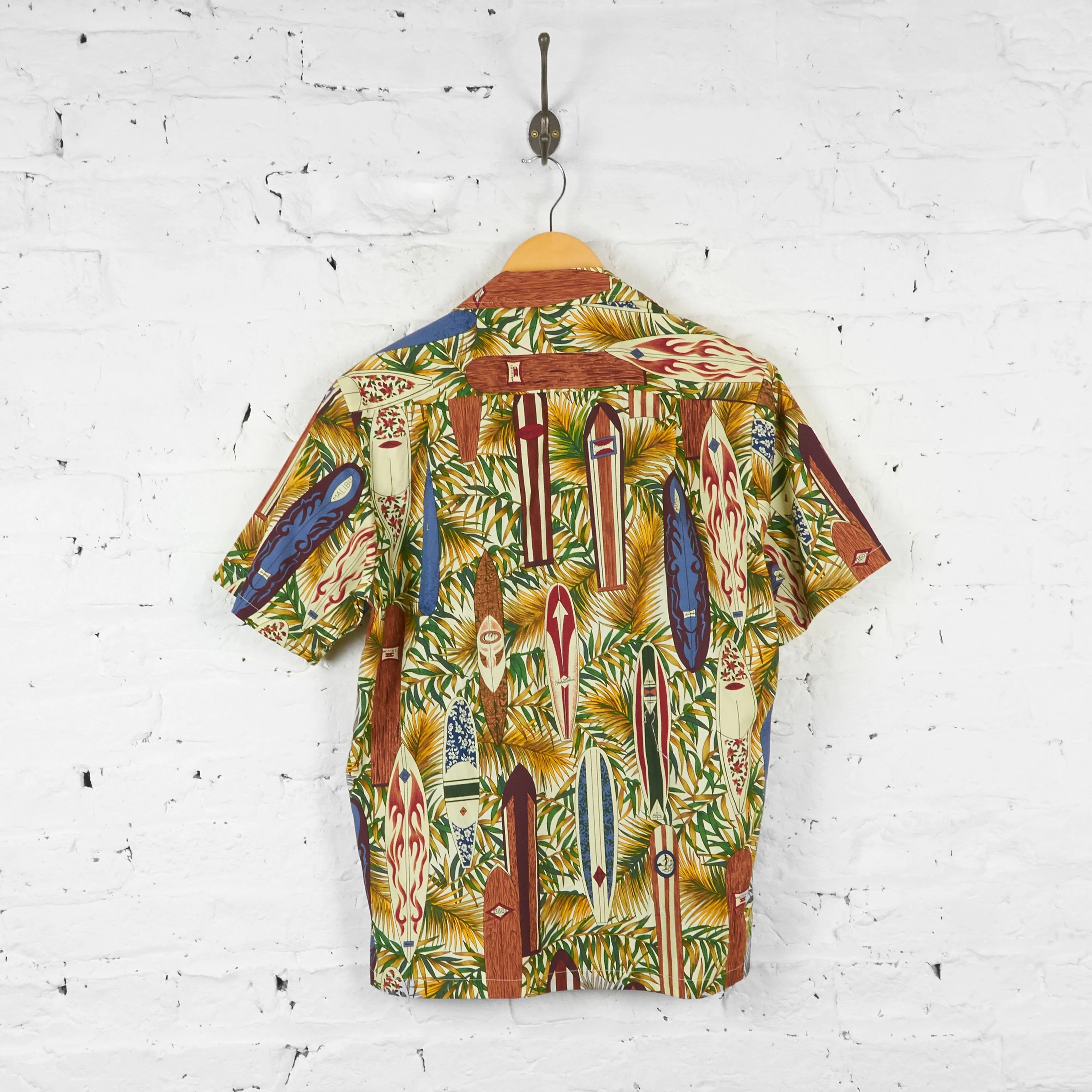Surf Boards Hawaiian Shirt - Green - S