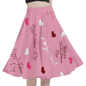Sweet Valentine Midi Skirt With Pocket