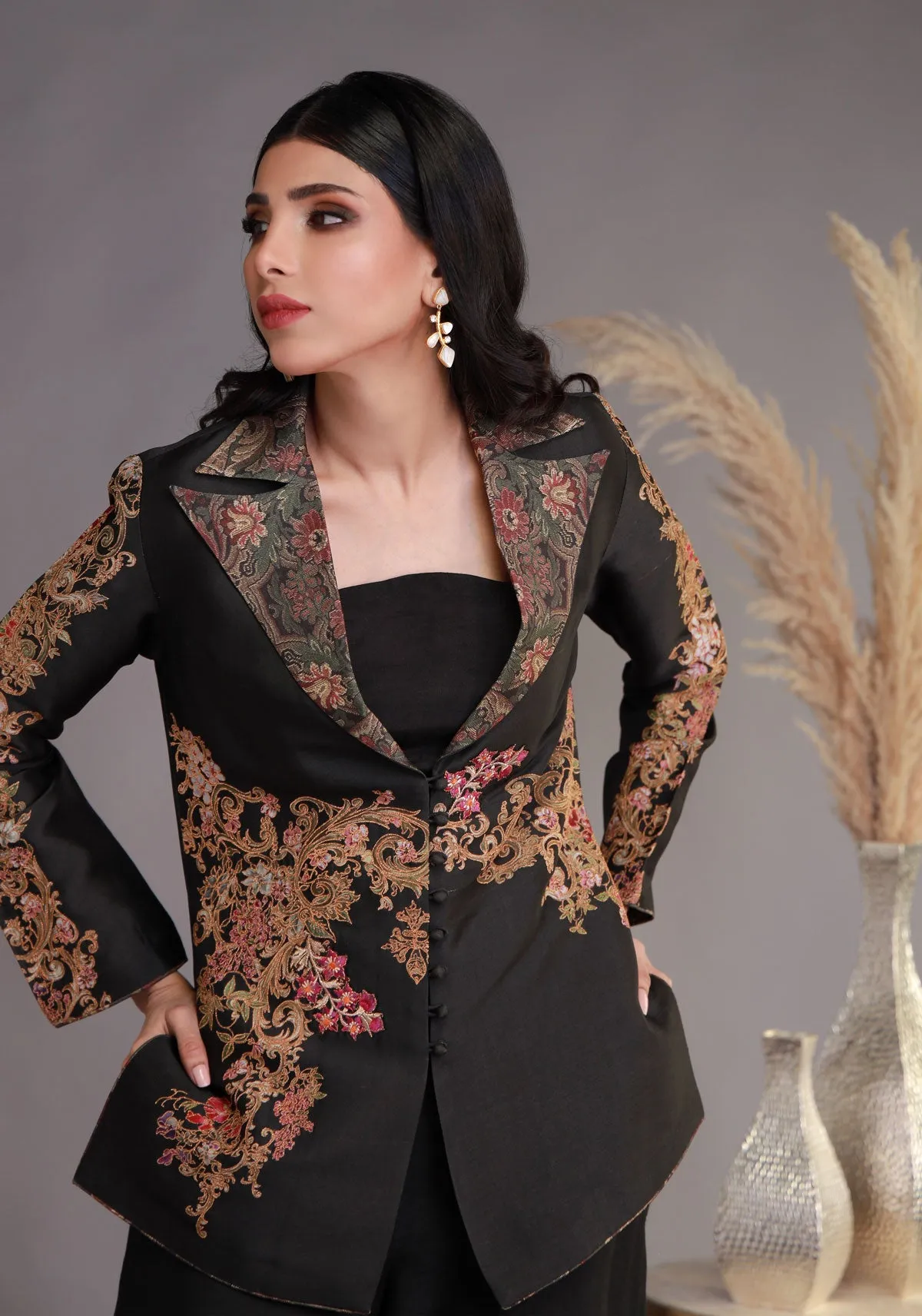 Tailored Chic Black Pantsuit Outfit
