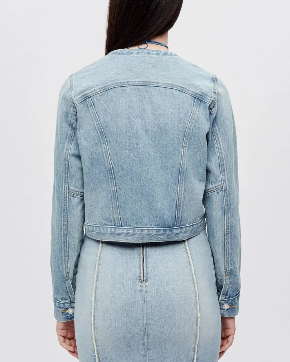 Tailored Denim Jacket in Mojave