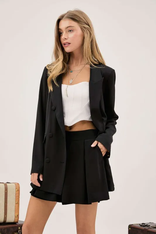 Tailored Leopard Lined Blazer PLUS