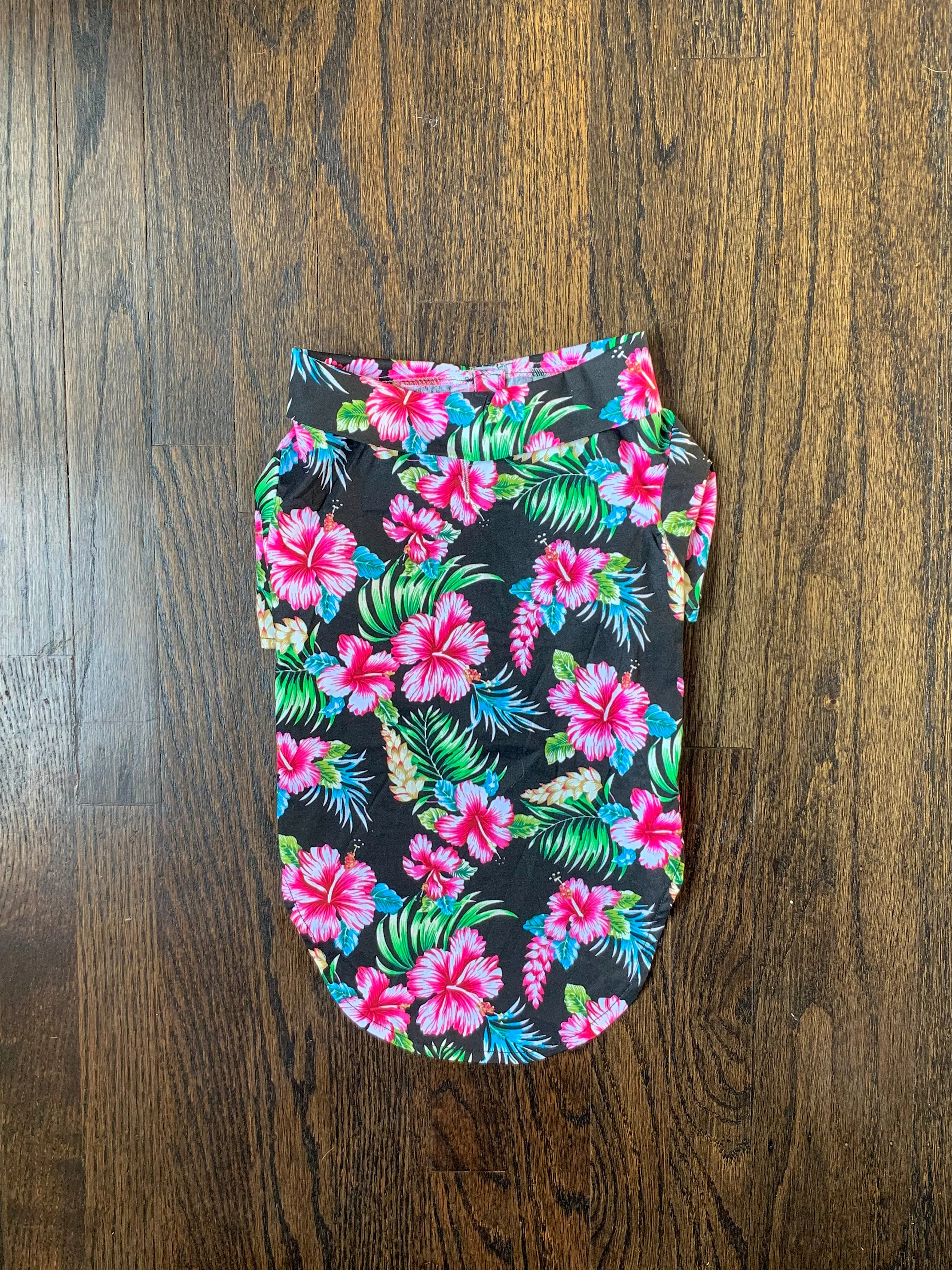 The Aloha Shirt — Floral Black