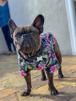 The Aloha Shirt — Floral Black