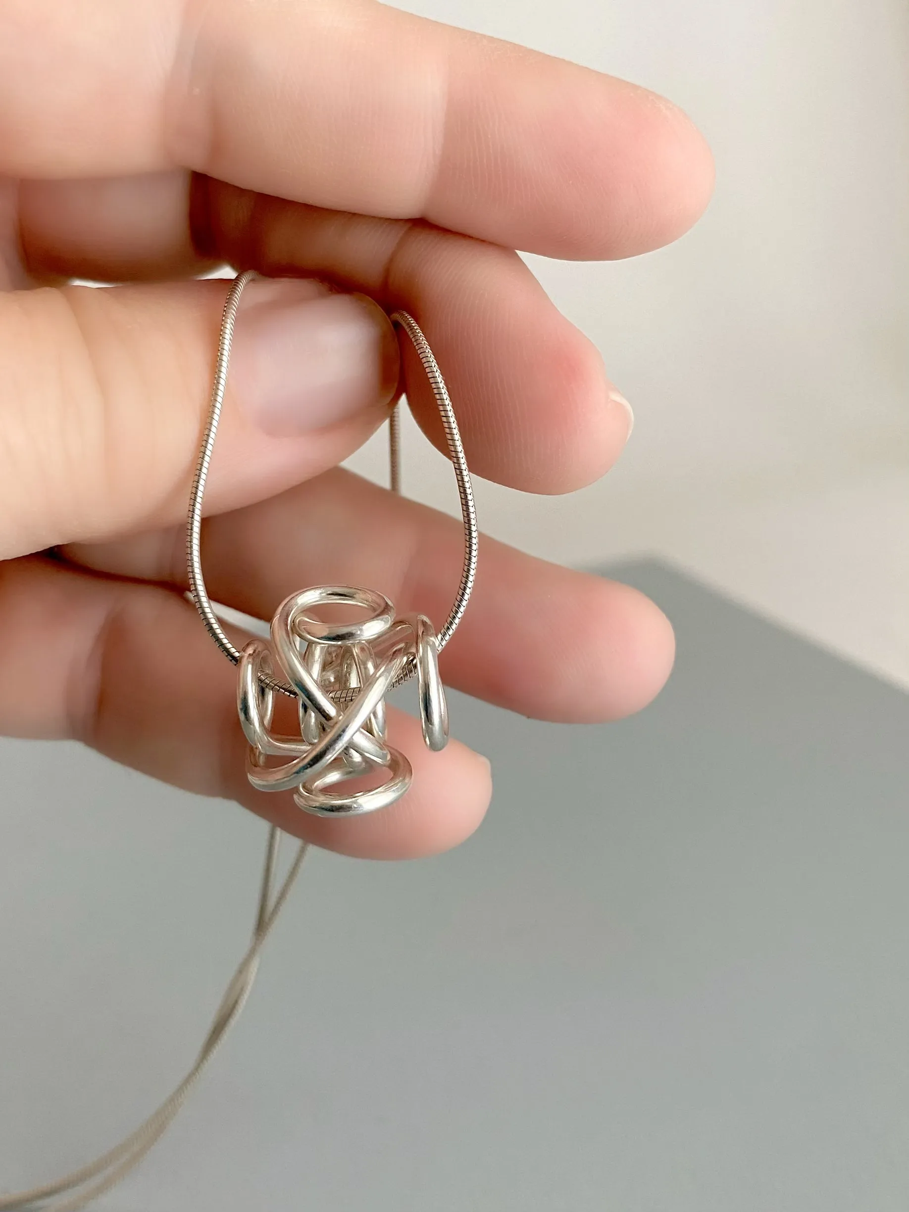 The Large Sculpture Pendant Necklace
