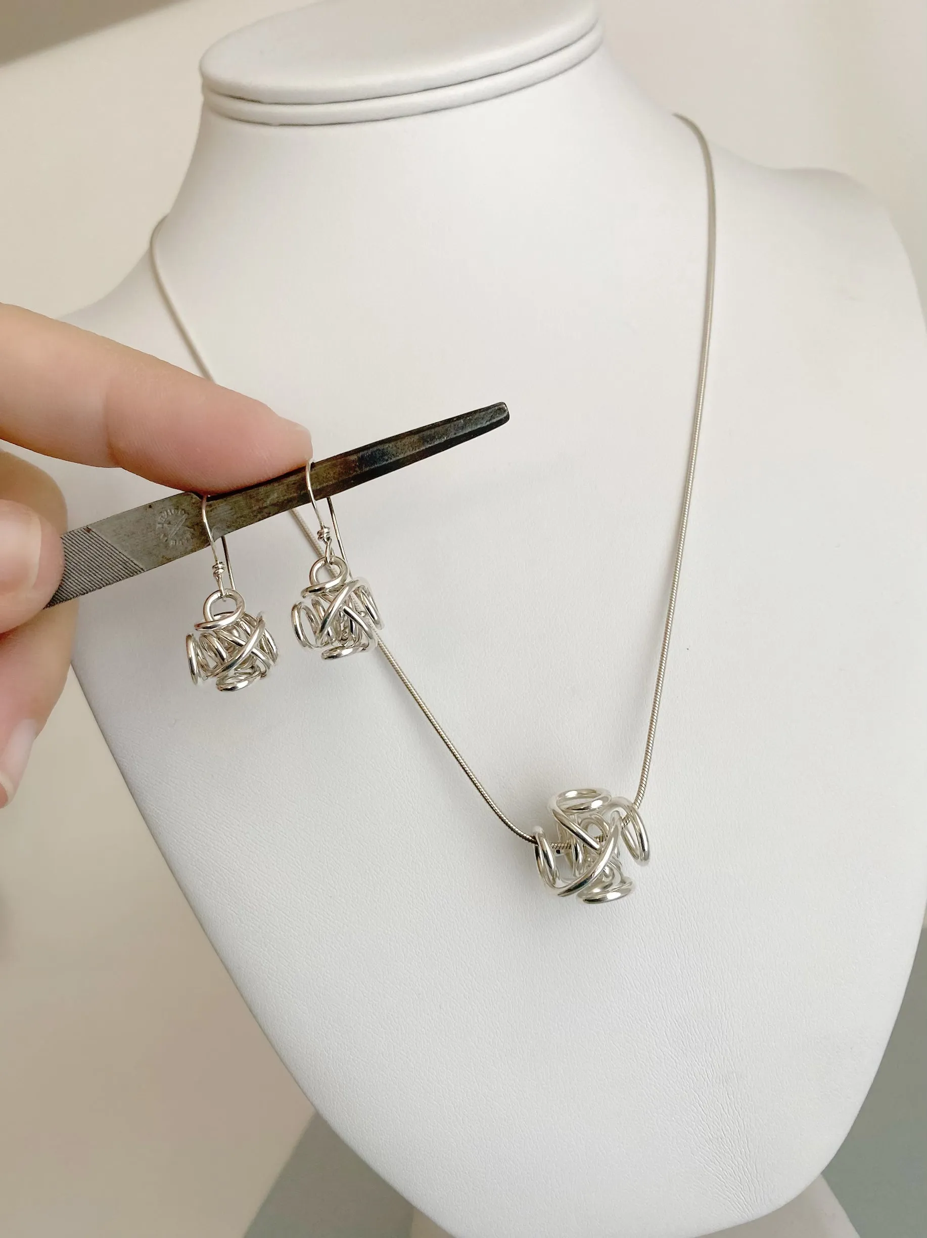 The Large Sculpture Pendant Necklace