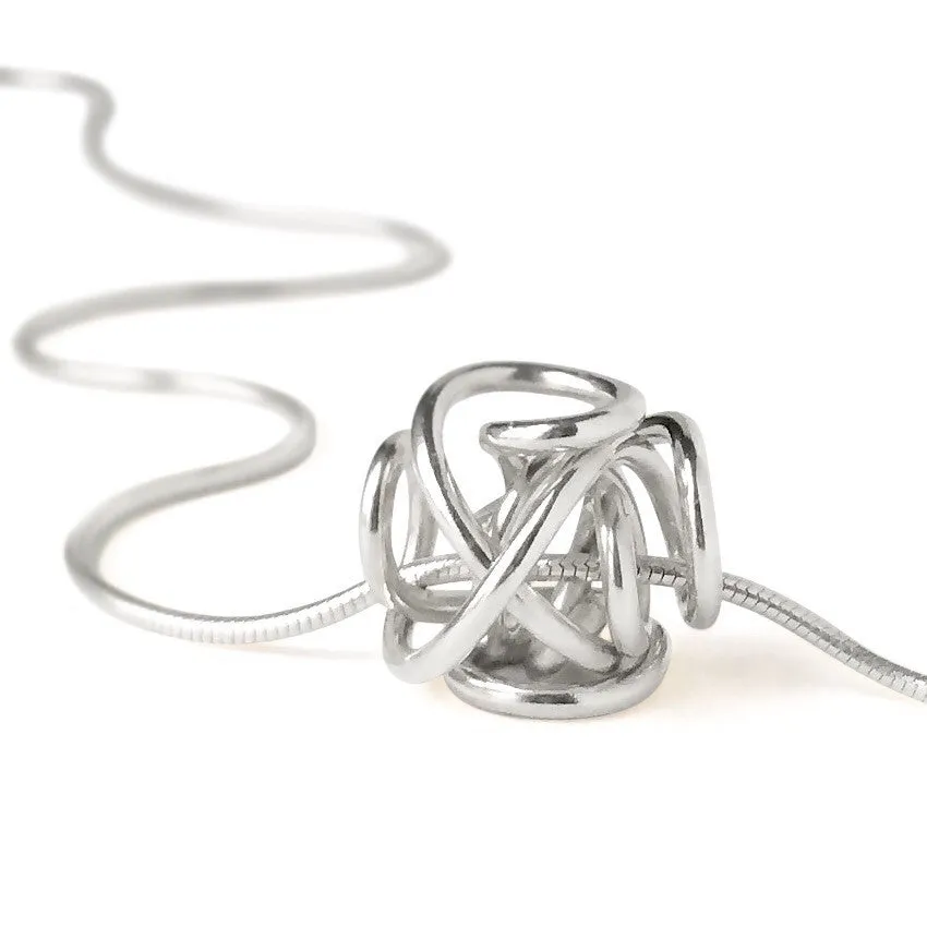 The Large Sculpture Pendant Necklace
