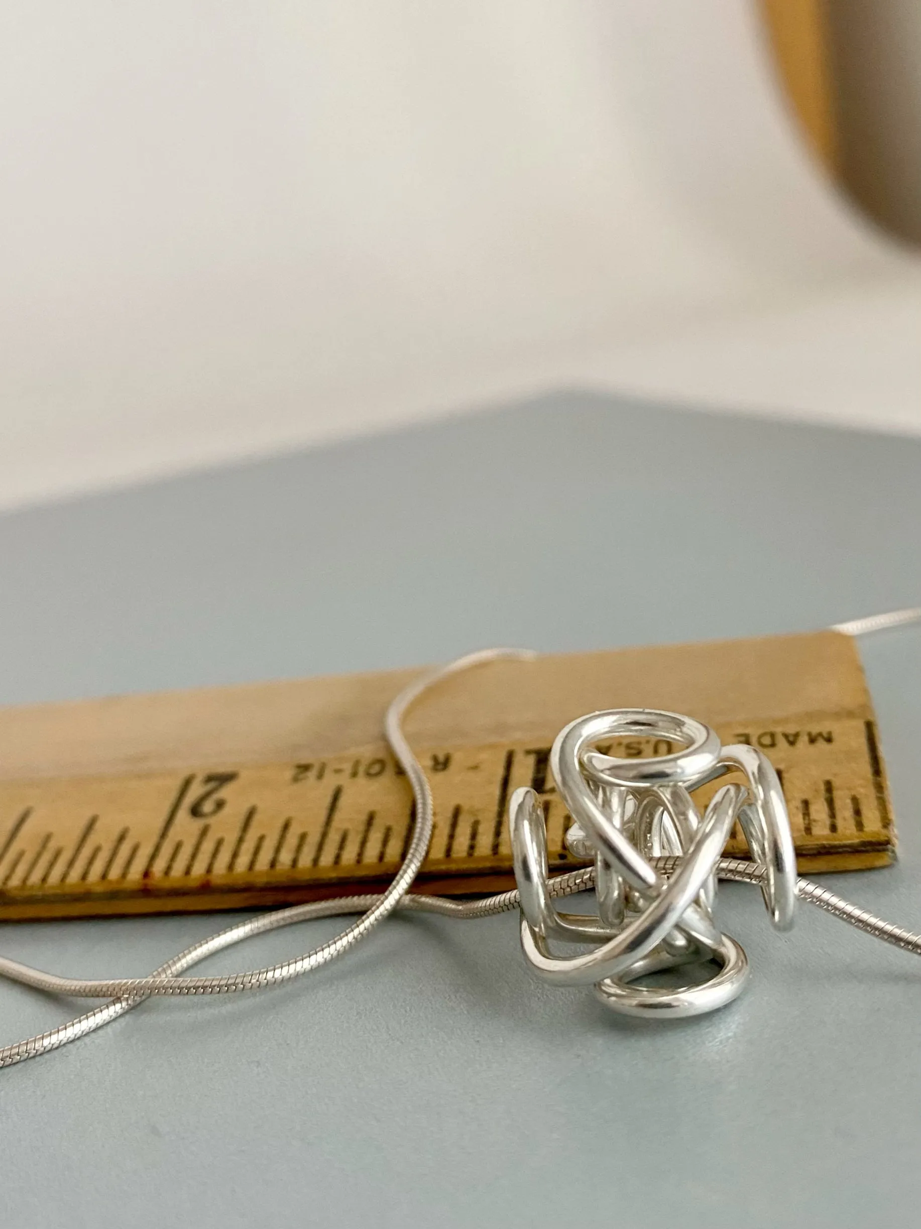 The Large Sculpture Pendant Necklace