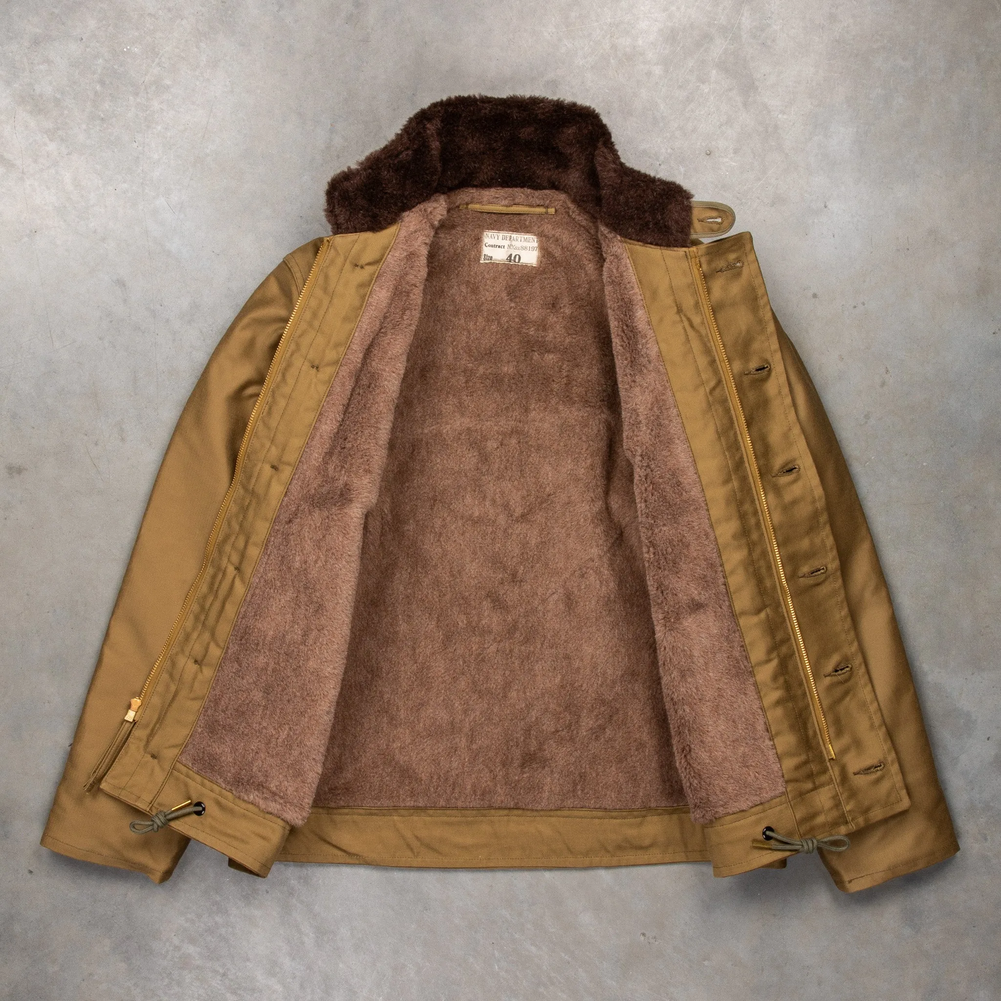 The Real McCoy's N-1 Deck Jacket Khaki